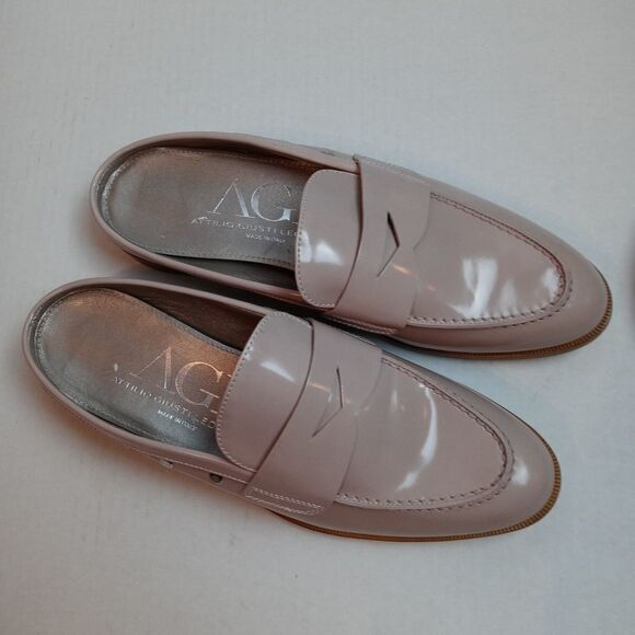 AGL Stud Trim Penny Loafer Mule In Pale Raby - Picture 1 of 9